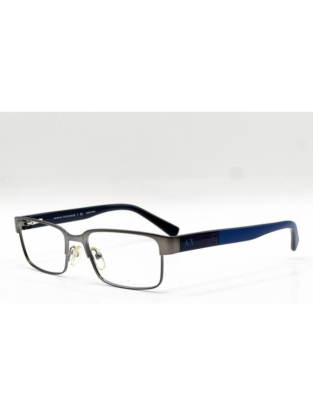 Armani Exchange Ax 1017 6084 Satin Gunmetal Authentic Eyeglasses 54-17-140